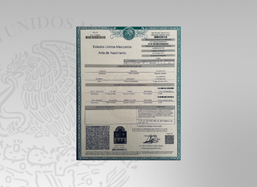 Digitalización de acta de nacimiento