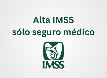 Alta IMSS sólo seguro médico